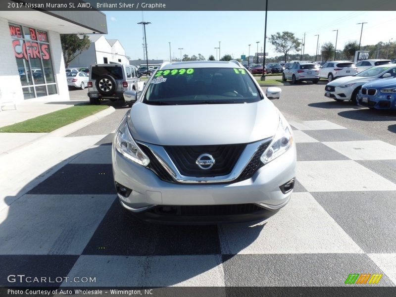 Brilliant Silver / Graphite 2017 Nissan Murano SL AWD