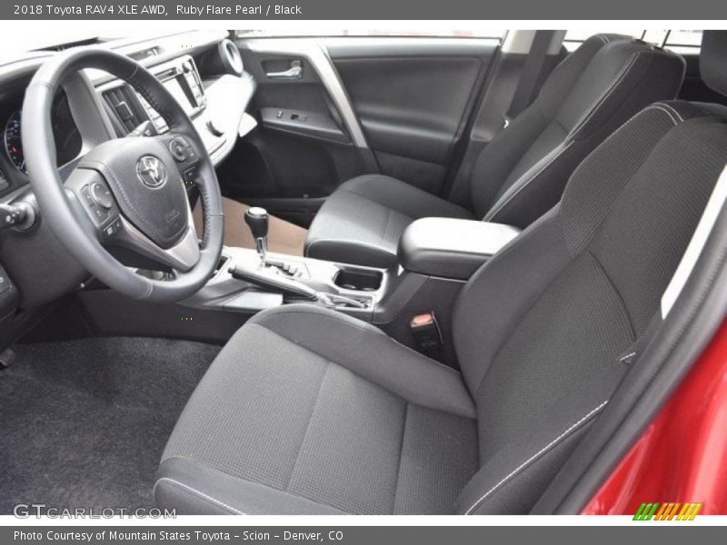 Ruby Flare Pearl / Black 2018 Toyota RAV4 XLE AWD