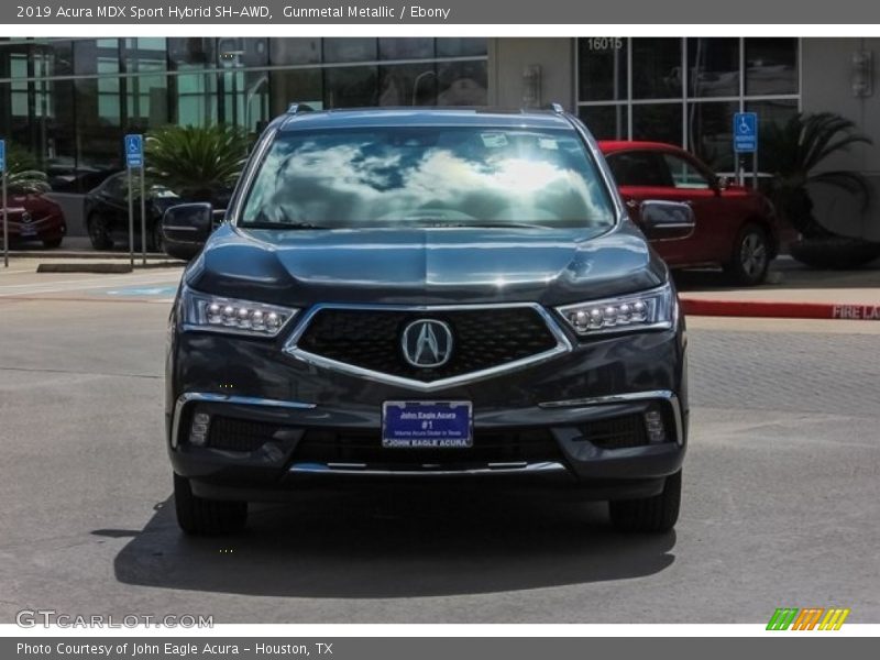 Gunmetal Metallic / Ebony 2019 Acura MDX Sport Hybrid SH-AWD