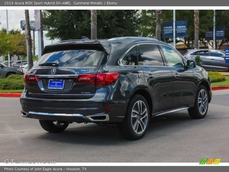 Gunmetal Metallic / Ebony 2019 Acura MDX Sport Hybrid SH-AWD