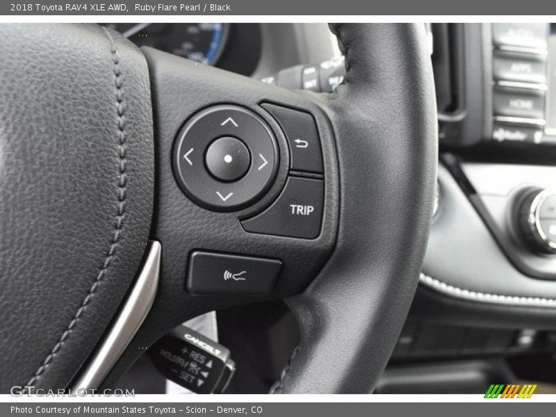 Ruby Flare Pearl / Black 2018 Toyota RAV4 XLE AWD
