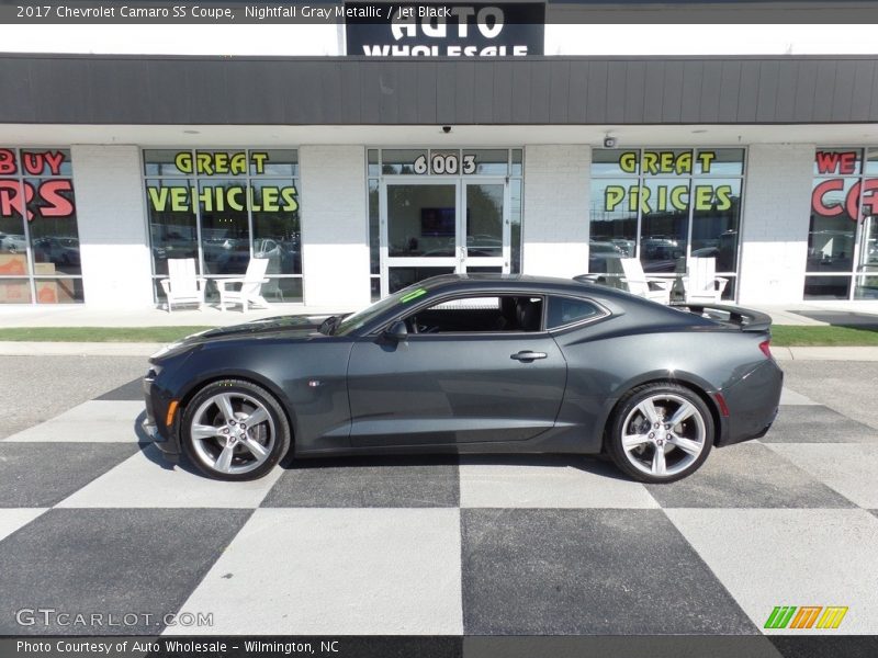 Nightfall Gray Metallic / Jet Black 2017 Chevrolet Camaro SS Coupe