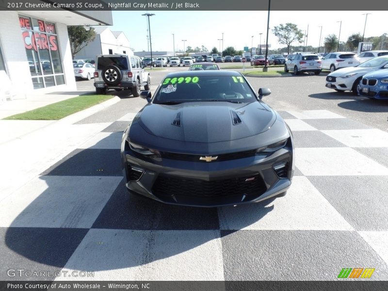 Nightfall Gray Metallic / Jet Black 2017 Chevrolet Camaro SS Coupe