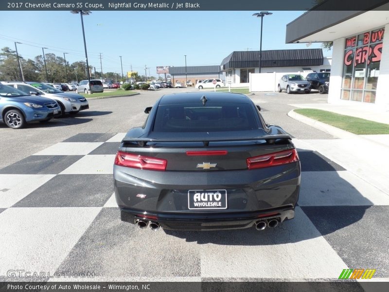 Nightfall Gray Metallic / Jet Black 2017 Chevrolet Camaro SS Coupe