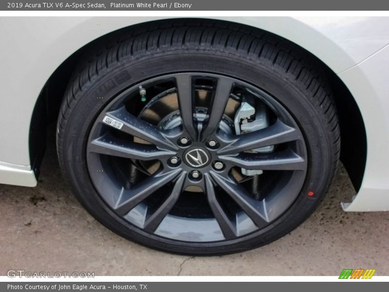 Platinum White Pearl / Ebony 2019 Acura TLX V6 A-Spec Sedan