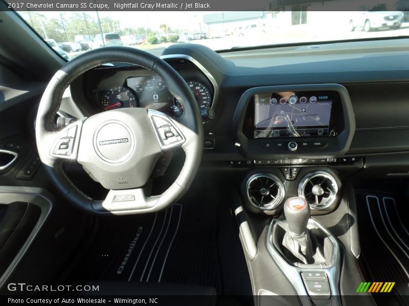 Nightfall Gray Metallic / Jet Black 2017 Chevrolet Camaro SS Coupe