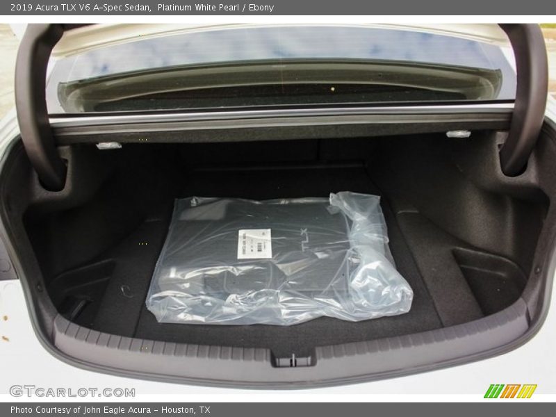 Platinum White Pearl / Ebony 2019 Acura TLX V6 A-Spec Sedan