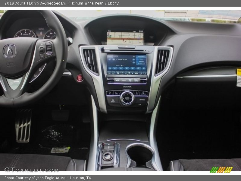 Platinum White Pearl / Ebony 2019 Acura TLX V6 A-Spec Sedan