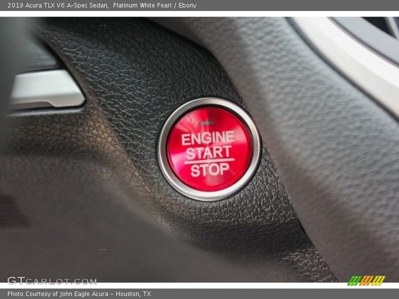 Platinum White Pearl / Ebony 2019 Acura TLX V6 A-Spec Sedan