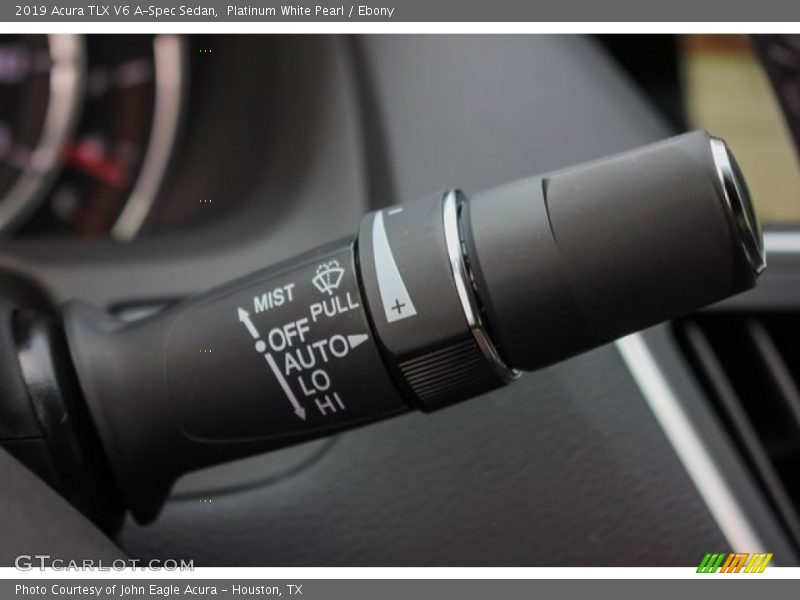 Platinum White Pearl / Ebony 2019 Acura TLX V6 A-Spec Sedan