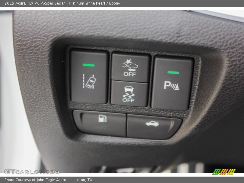Platinum White Pearl / Ebony 2019 Acura TLX V6 A-Spec Sedan