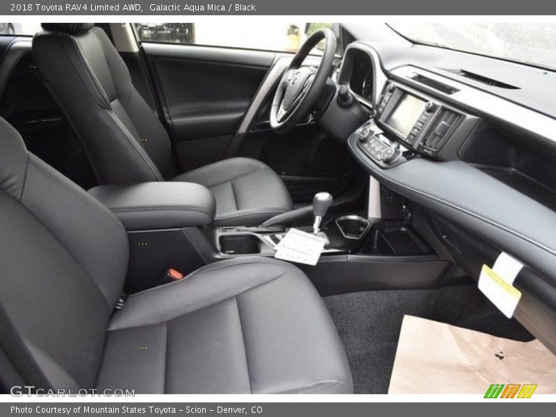 Galactic Aqua Mica / Black 2018 Toyota RAV4 Limited AWD