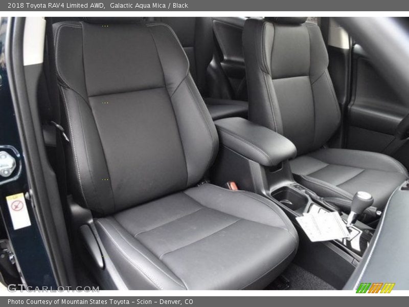 Galactic Aqua Mica / Black 2018 Toyota RAV4 Limited AWD