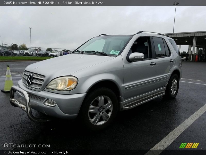 Brilliant Silver Metallic / Ash 2005 Mercedes-Benz ML 500 4Matic