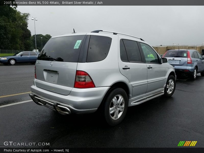 Brilliant Silver Metallic / Ash 2005 Mercedes-Benz ML 500 4Matic
