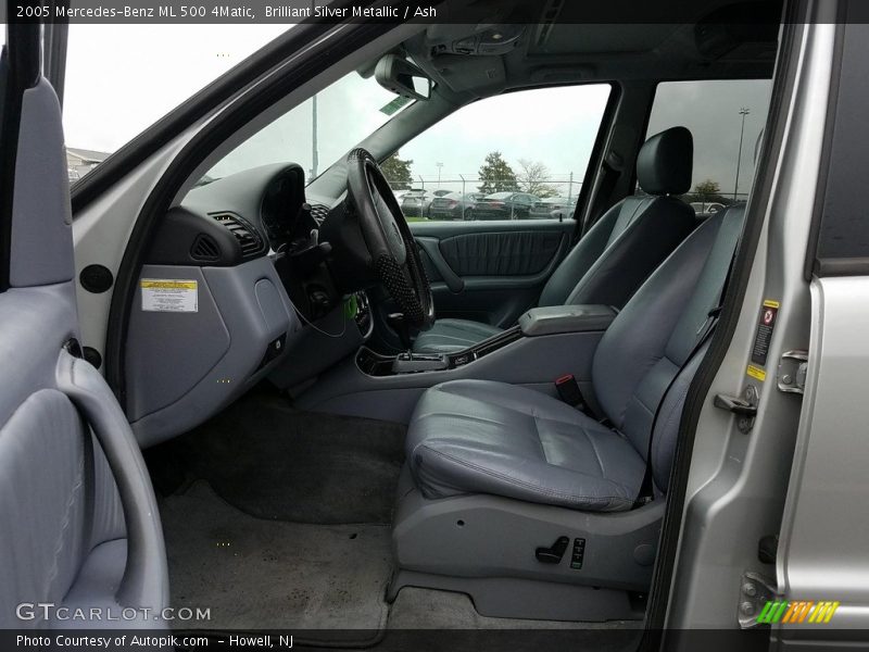 Brilliant Silver Metallic / Ash 2005 Mercedes-Benz ML 500 4Matic