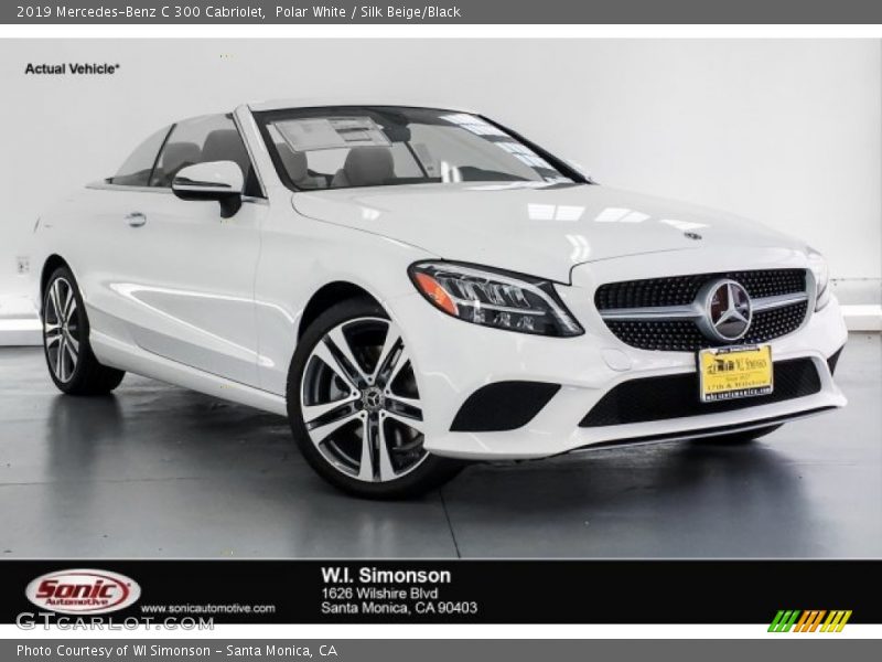 Polar White / Silk Beige/Black 2019 Mercedes-Benz C 300 Cabriolet