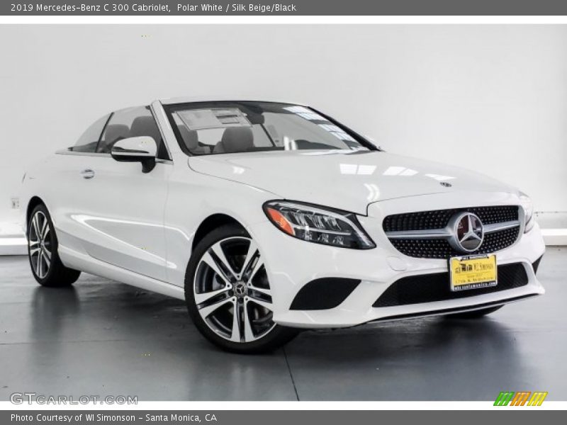 Polar White / Silk Beige/Black 2019 Mercedes-Benz C 300 Cabriolet