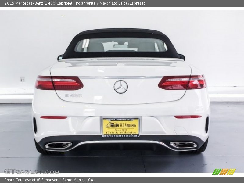 Polar White / Macchiato Beige/Espresso 2019 Mercedes-Benz E 450 Cabriolet