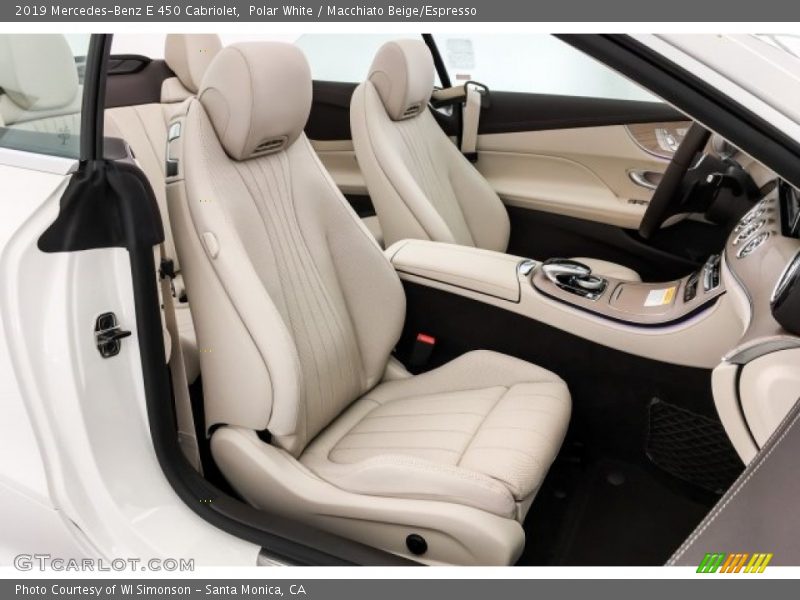 Polar White / Macchiato Beige/Espresso 2019 Mercedes-Benz E 450 Cabriolet