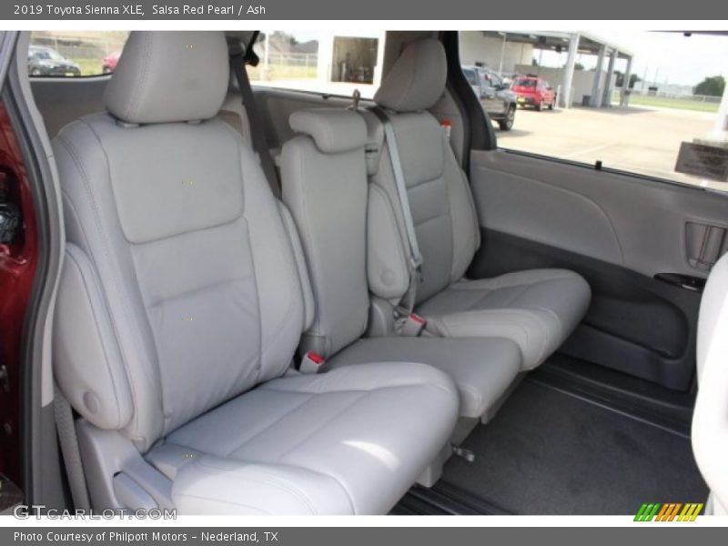 Rear Seat of 2019 Sienna XLE