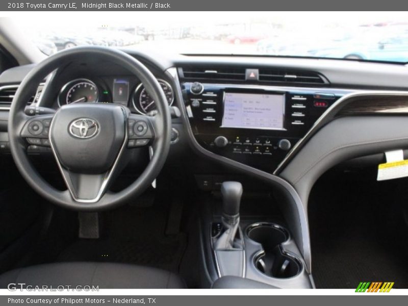 Midnight Black Metallic / Black 2018 Toyota Camry LE