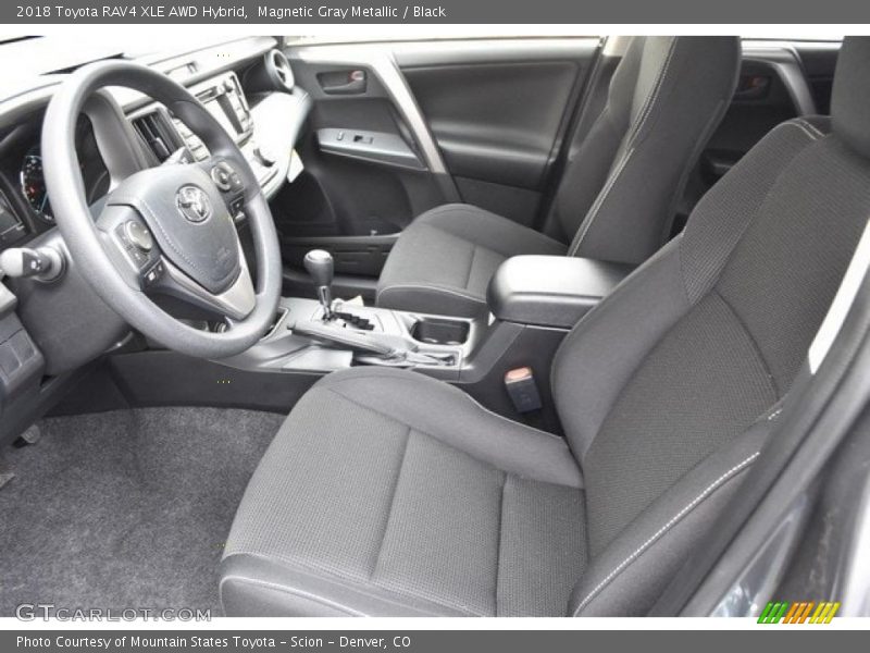 Magnetic Gray Metallic / Black 2018 Toyota RAV4 XLE AWD Hybrid