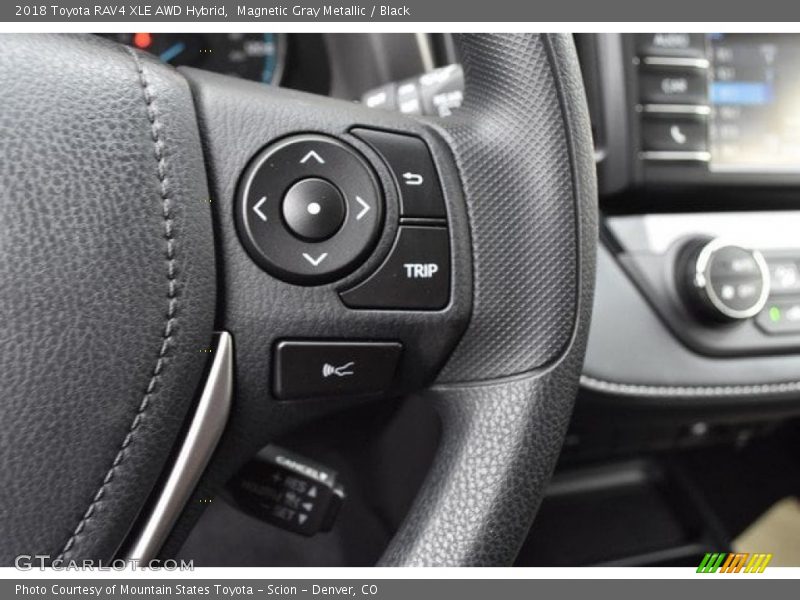 Magnetic Gray Metallic / Black 2018 Toyota RAV4 XLE AWD Hybrid