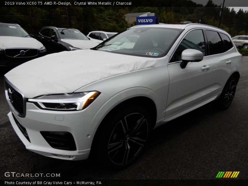 Crystal White Metallic / Charcoal 2019 Volvo XC60 T5 AWD R-Design