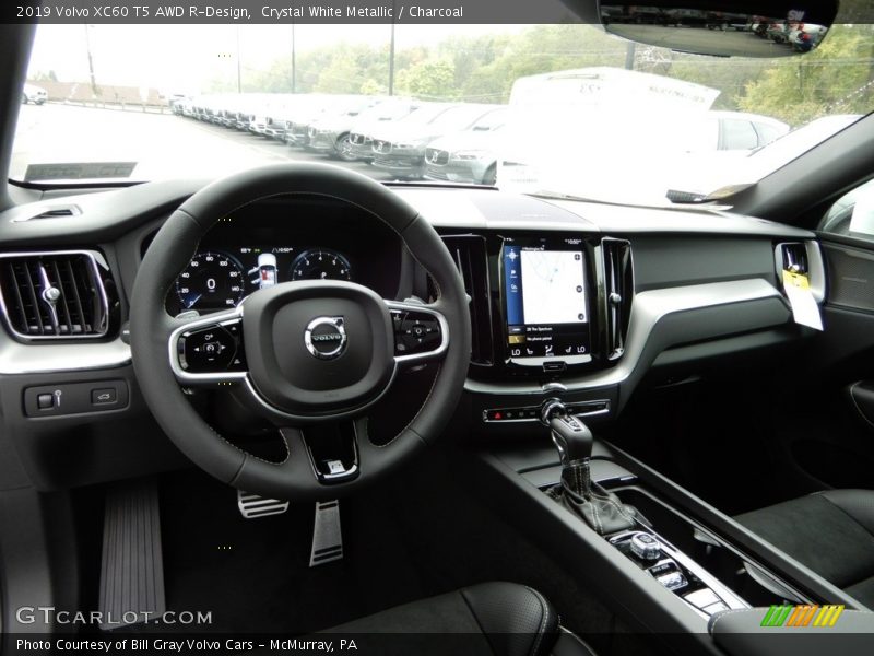 Crystal White Metallic / Charcoal 2019 Volvo XC60 T5 AWD R-Design