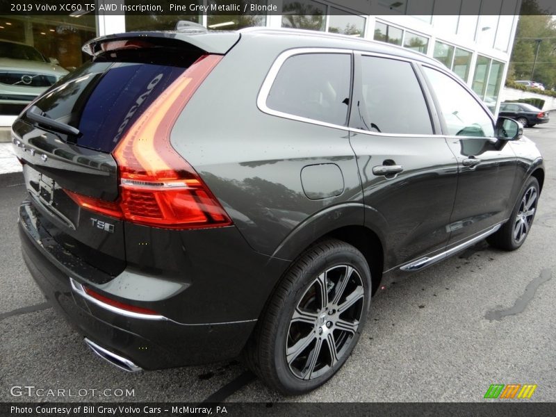 Pine Grey Metallic / Blonde 2019 Volvo XC60 T5 AWD Inscription