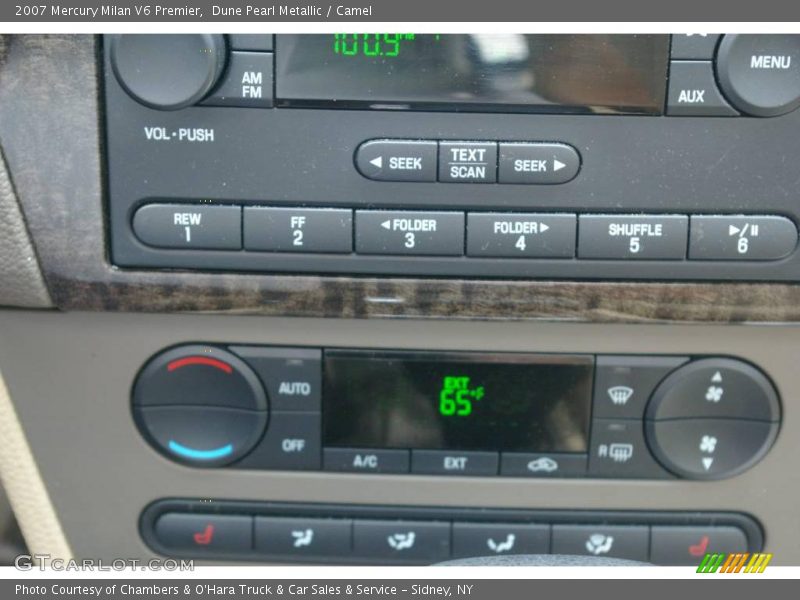 Dune Pearl Metallic / Camel 2007 Mercury Milan V6 Premier