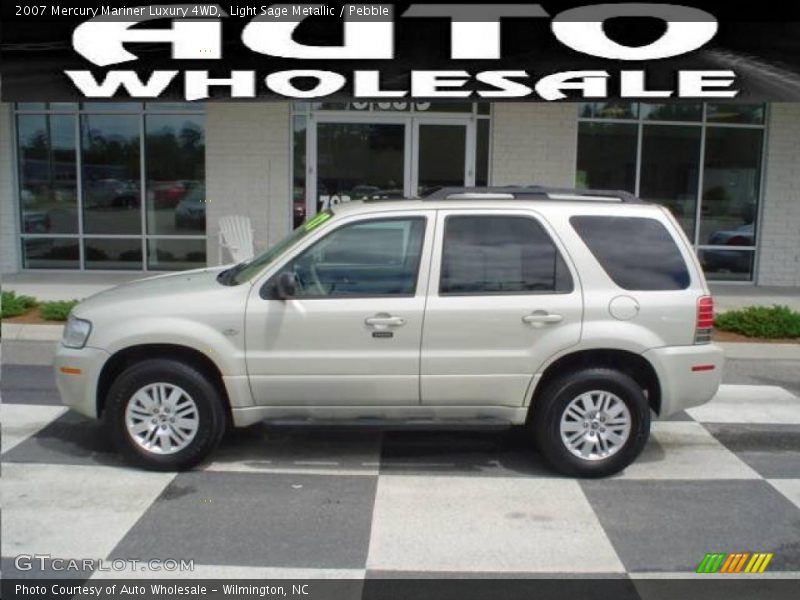 Light Sage Metallic / Pebble 2007 Mercury Mariner Luxury 4WD