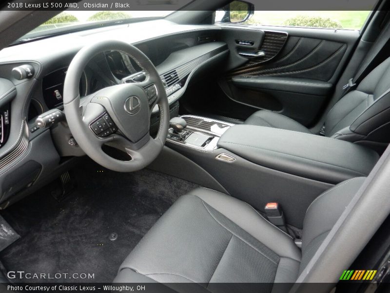 Obsidian / Black 2018 Lexus LS 500 AWD
