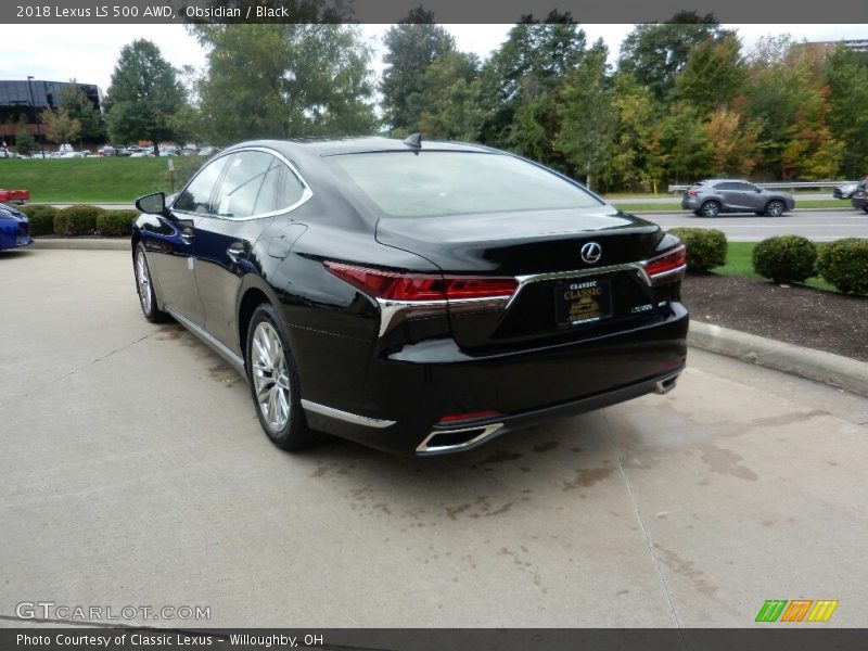 Obsidian / Black 2018 Lexus LS 500 AWD