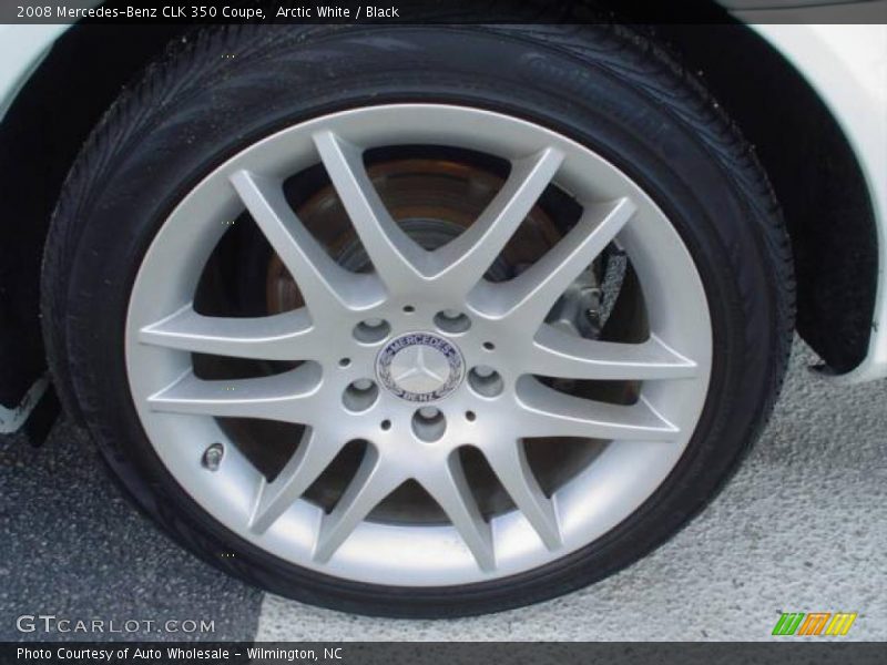Arctic White / Black 2008 Mercedes-Benz CLK 350 Coupe