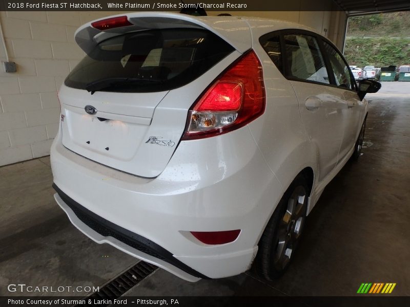 White Platinum / Smoke Storm/Charcoal Recaro 2018 Ford Fiesta ST Hatchback