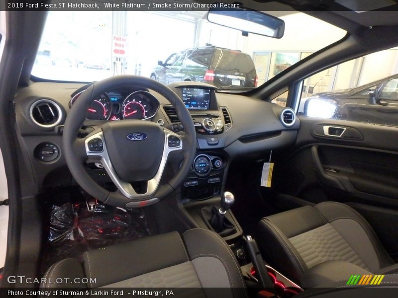  2018 Fiesta ST Hatchback Smoke Storm/Charcoal Recaro Interior
