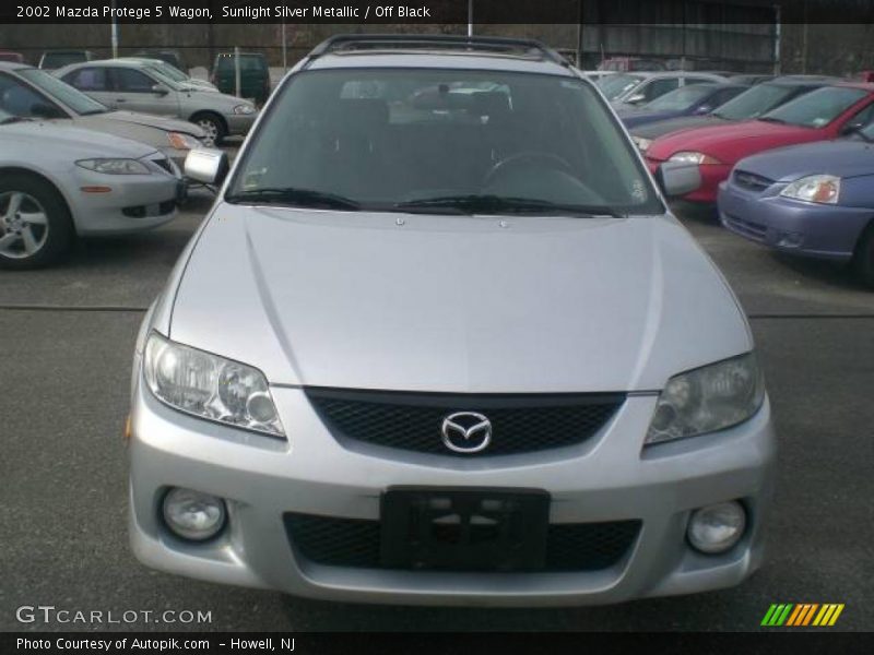 Sunlight Silver Metallic / Off Black 2002 Mazda Protege 5 Wagon
