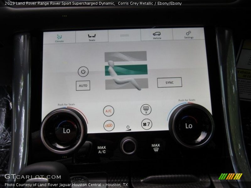 Controls of 2019 Range Rover Sport Supercharged Dynamic