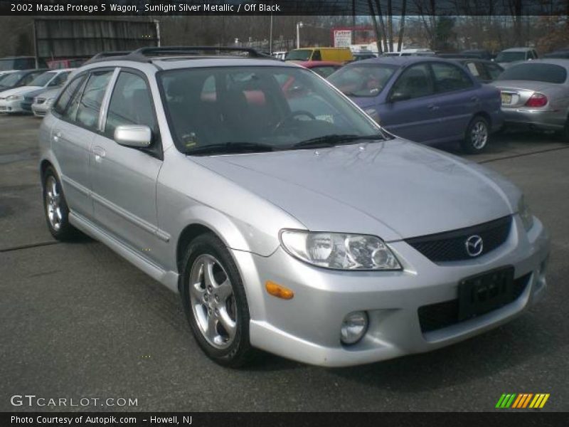 Sunlight Silver Metallic / Off Black 2002 Mazda Protege 5 Wagon