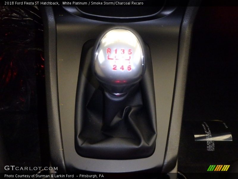 White Platinum / Smoke Storm/Charcoal Recaro 2018 Ford Fiesta ST Hatchback