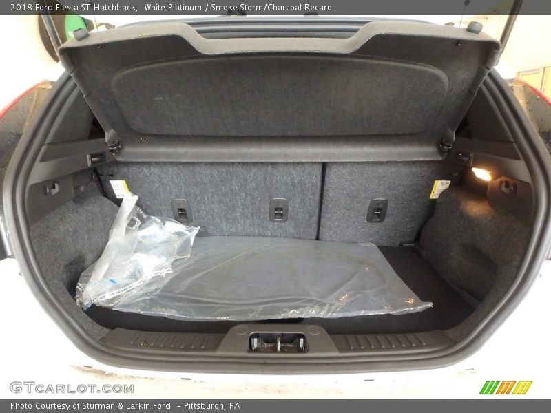 White Platinum / Smoke Storm/Charcoal Recaro 2018 Ford Fiesta ST Hatchback