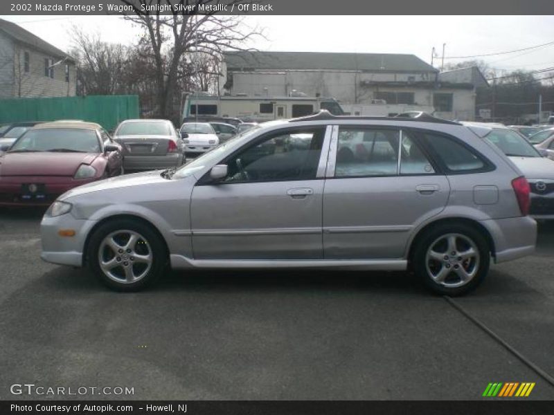 Sunlight Silver Metallic / Off Black 2002 Mazda Protege 5 Wagon