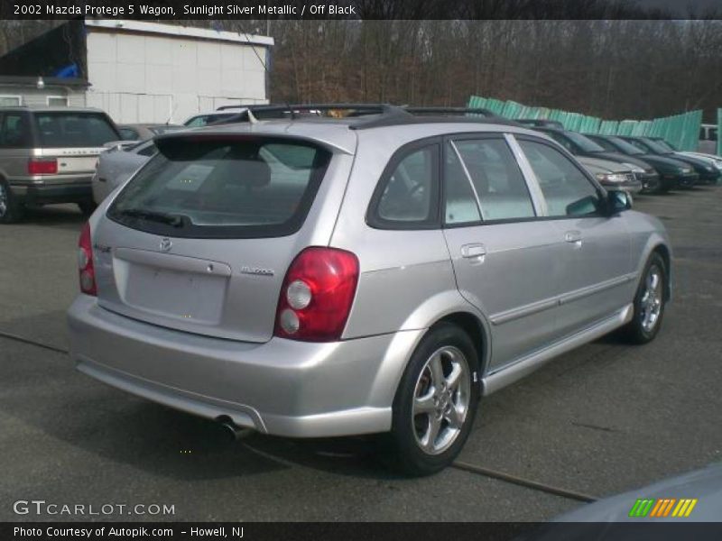 Sunlight Silver Metallic / Off Black 2002 Mazda Protege 5 Wagon
