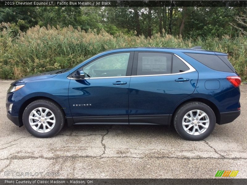 Pacific Blue Metallic / Jet Black 2019 Chevrolet Equinox LT