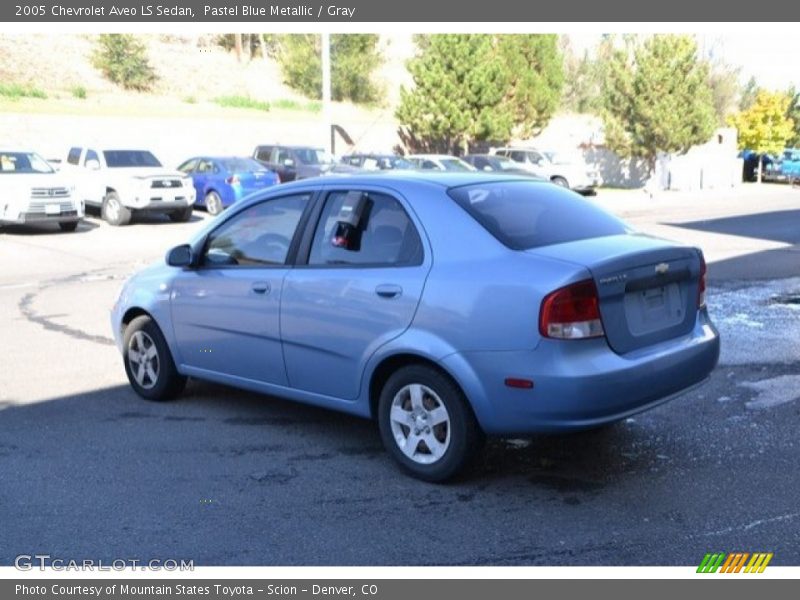 Pastel Blue Metallic / Gray 2005 Chevrolet Aveo LS Sedan