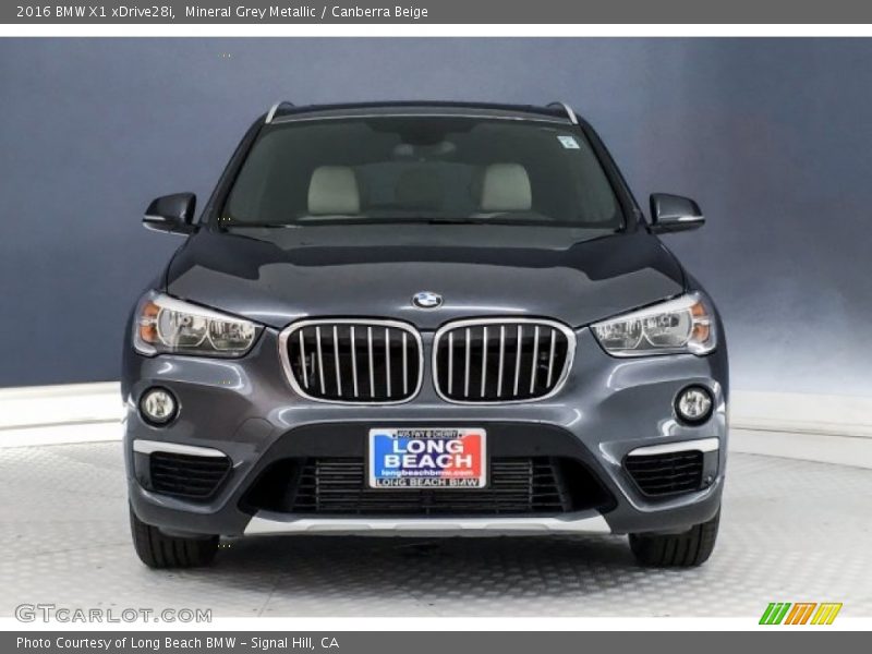 Mineral Grey Metallic / Canberra Beige 2016 BMW X1 xDrive28i