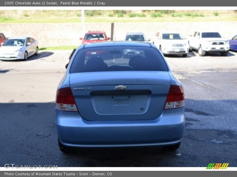 Pastel Blue Metallic / Gray 2005 Chevrolet Aveo LS Sedan