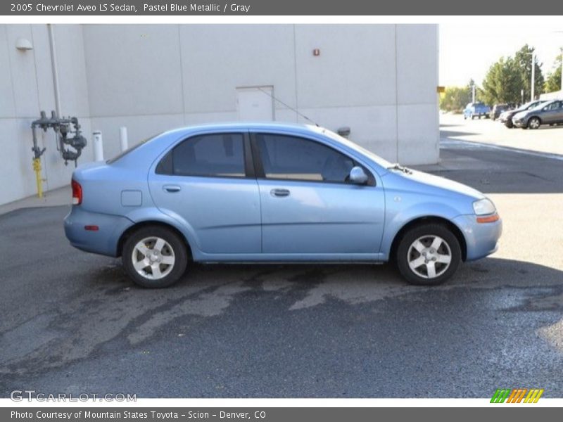 Pastel Blue Metallic / Gray 2005 Chevrolet Aveo LS Sedan